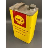 A Shell Tellus Oil gallon can.