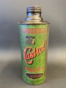 A Wakefield Castrol Gear Oil cylindrical quart caddy with image of a gearbox internals.