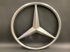A Mercedes Benz dealership showroom 'star' sign, 19 3/4" diameter.