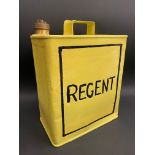 A Regent two gallon petrol can by Valor, indistinctly dated, plain brass cap.