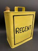 A Regent two gallon petrol can by Valor, indistinctly dated, plain brass cap.