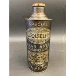 A rare Duckham's Wolseley Rear Axle Compound cylindrical quart can.