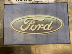 A large Ford showroom mat, 69 1/2 x 44 1/2".