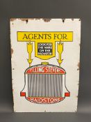 A very rare enamel sign by Wood & Penfold, advertising the early motor vehicle manufacturer