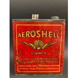 An early Aeroshell rectangular can, possibly half gallon, foreign version.