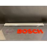 A Bosch illumimated garage showroom hanging sign, 40 x 19 1/2".