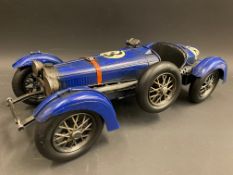 A contemporary and decorative model of a Bugatti.