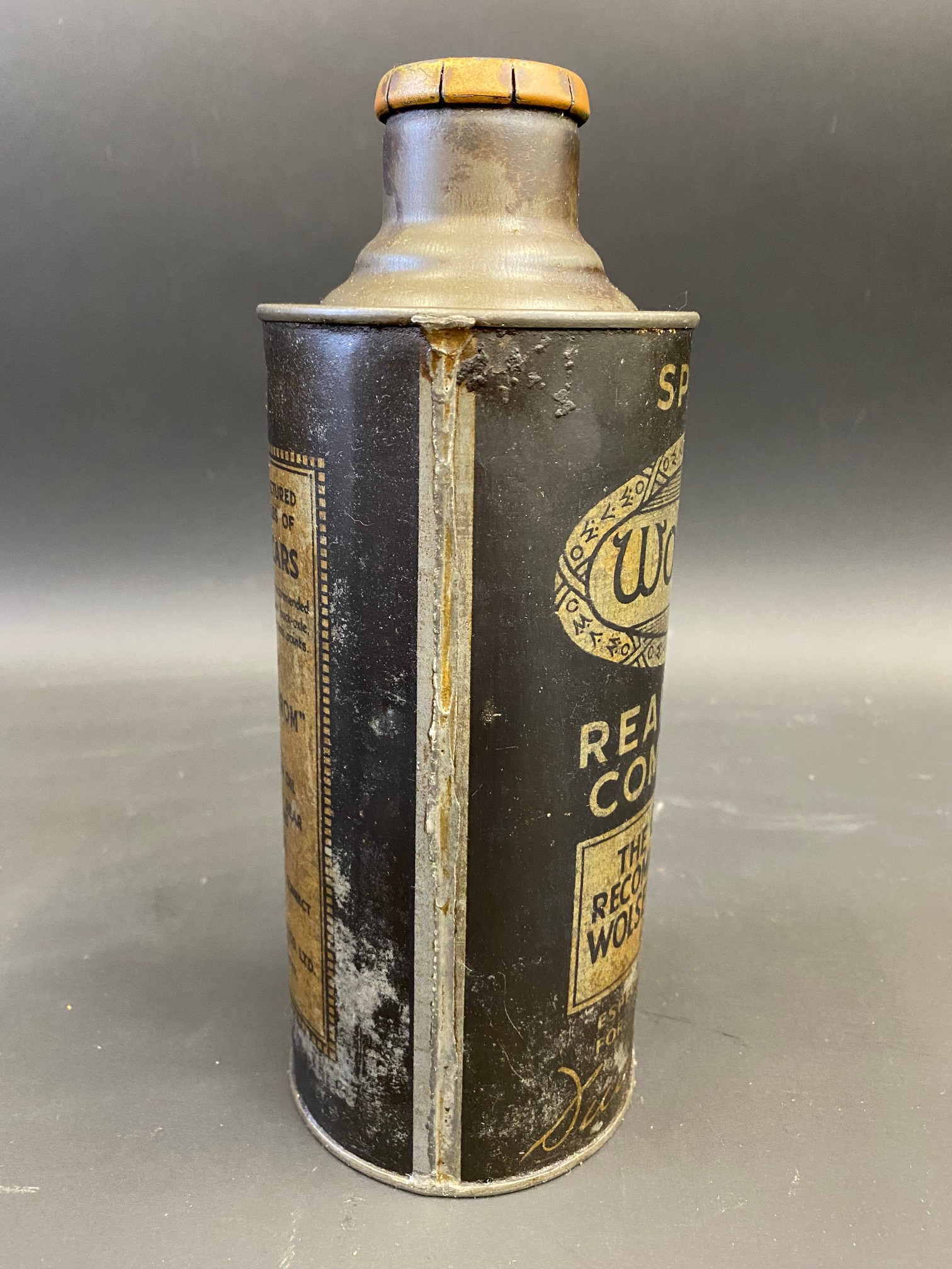 A rare Duckham's Wolseley Rear Axle Compound cylindrical quart can. - Image 7 of 9