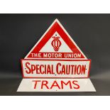 A Motor Union Special Caution enamel sign, excellent condition, probably a later variant of this