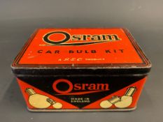 An Osram Car Bulb Kit tin.