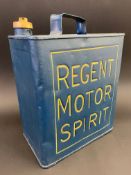A Regent Motor Spirit two gallon petrol can by Valor dated March 1938 with correct brass cap.
