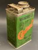 An early Wakefield Castrol Motor Oil Gear Ease rectangular quart can.