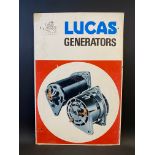 A Lucas Generators pictorial showcard, 19 3/4 x 29 3/4".