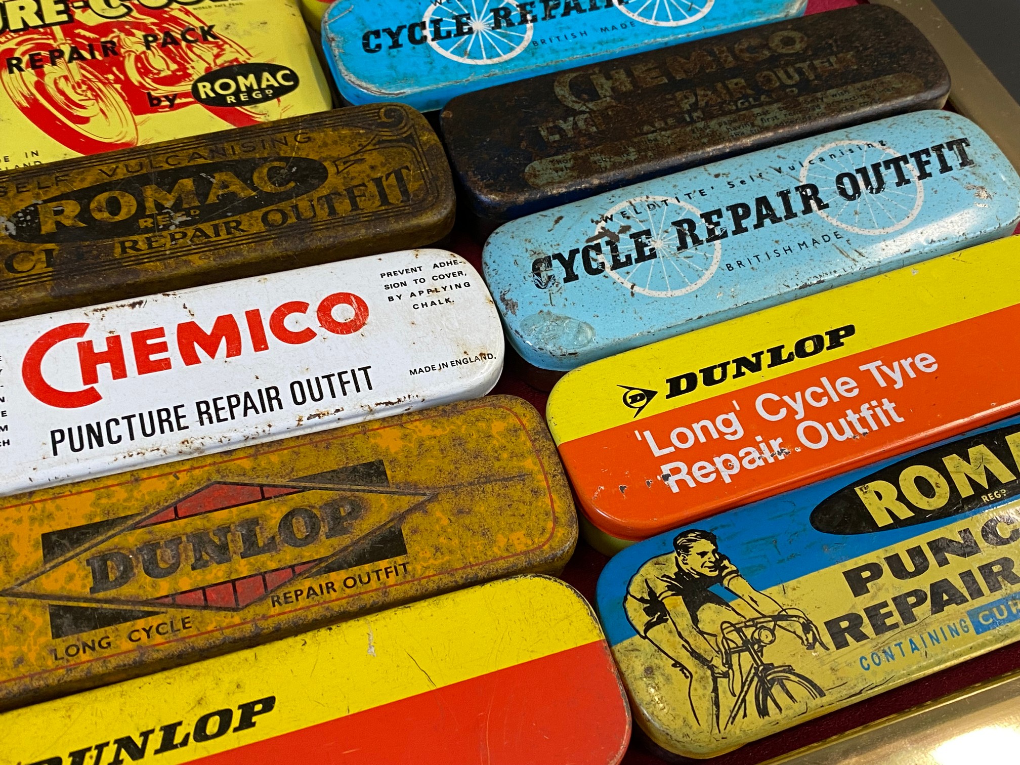 A selection of puncture repair outfit tins. - Image 3 of 5