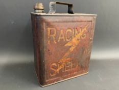 A rare Racing Shell two gallon petrol can, dated August 1930, in very good original condition,