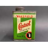 A Wakefield Castrol Penetrating Oil pint can in very good condition with image of an oil can to both