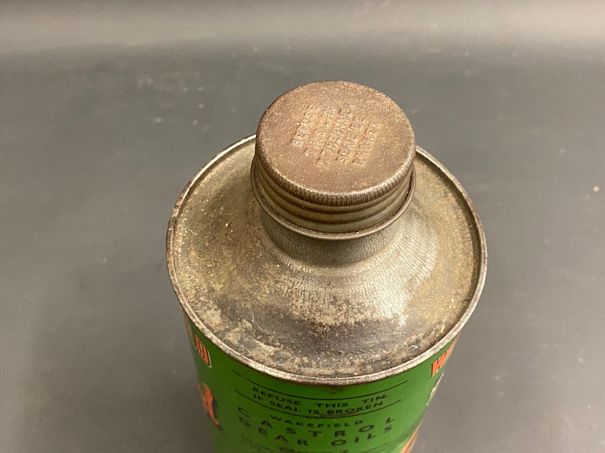A Wakefield Castrol Gear Oil 'F' grade cylindrical quart can with image of a gearbox internals, - Image 5 of 7