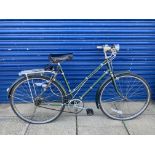 BSA lady's bicycle with Brooks saddle and a Miller headlamp.