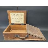An unusual puncture tool box,with original label inside for James Lawrence, Sladeway,