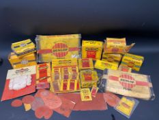 A quantity of Dunlop original packaging, mostly accessories for cycles, showcards etc.