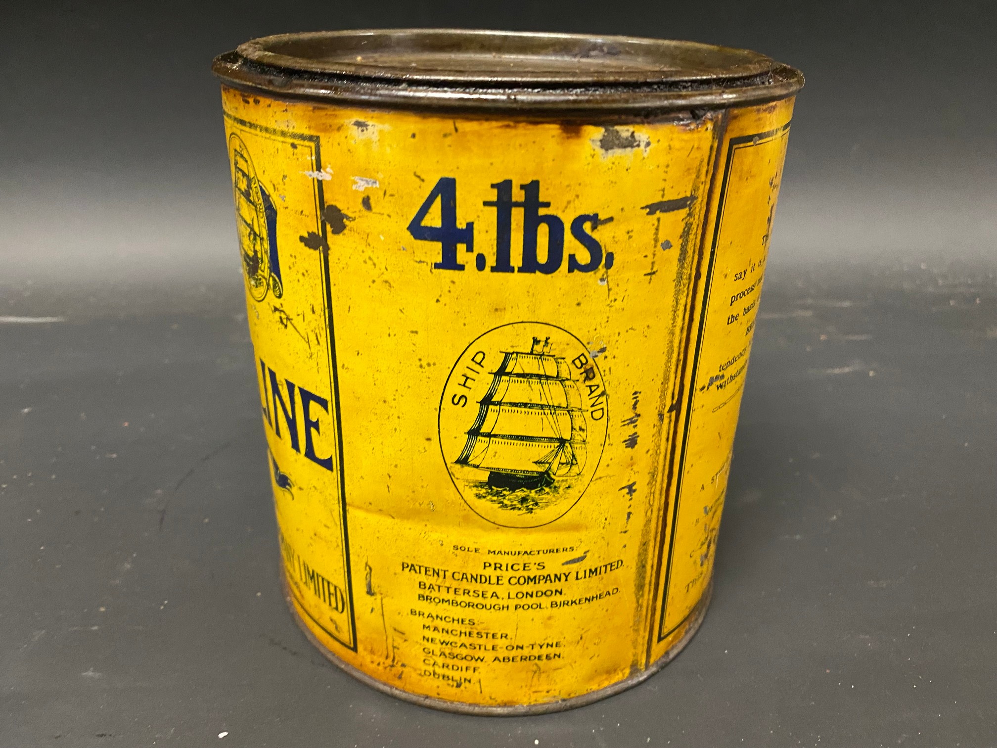 A Price's Belmoline 4lb grease tin. - Image 4 of 6