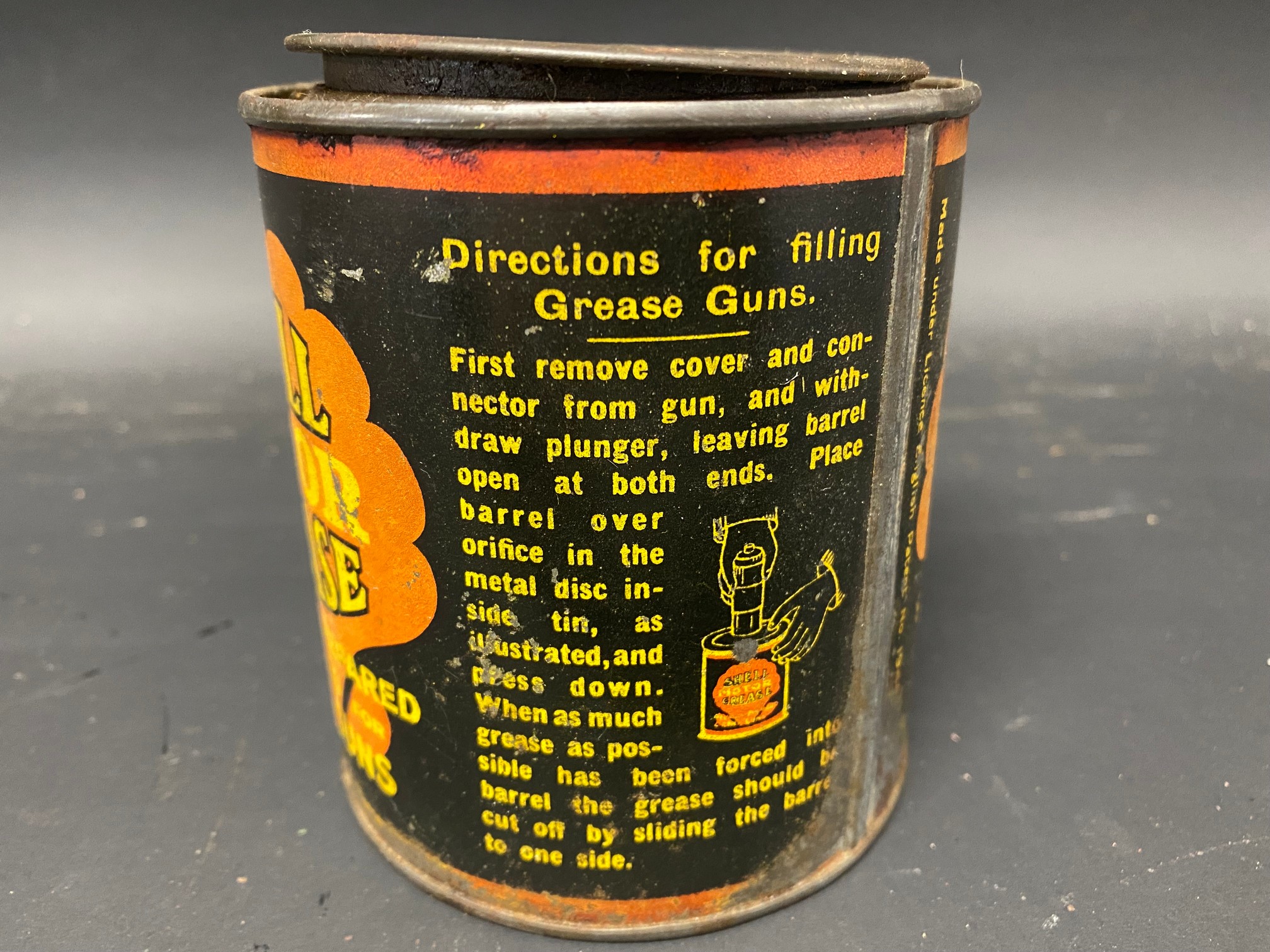 An early Shell Motor Grease 1lb tin. - Image 4 of 6