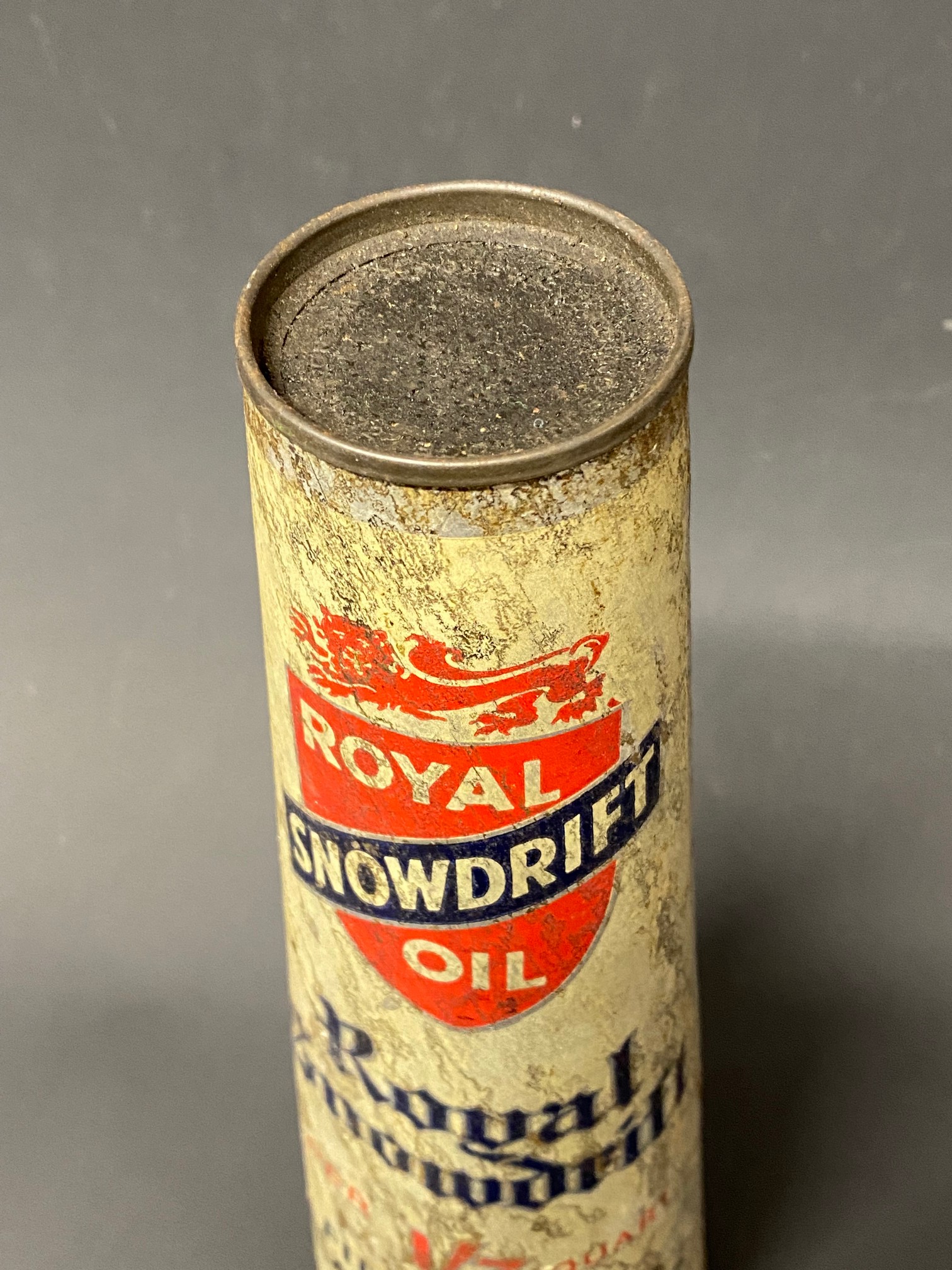 A Royal Snowdrift oil conical foil/cardboard oil can. - Image 3 of 4