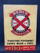 A Redex Conversion tin advertising sign 17 1/2 x 25".