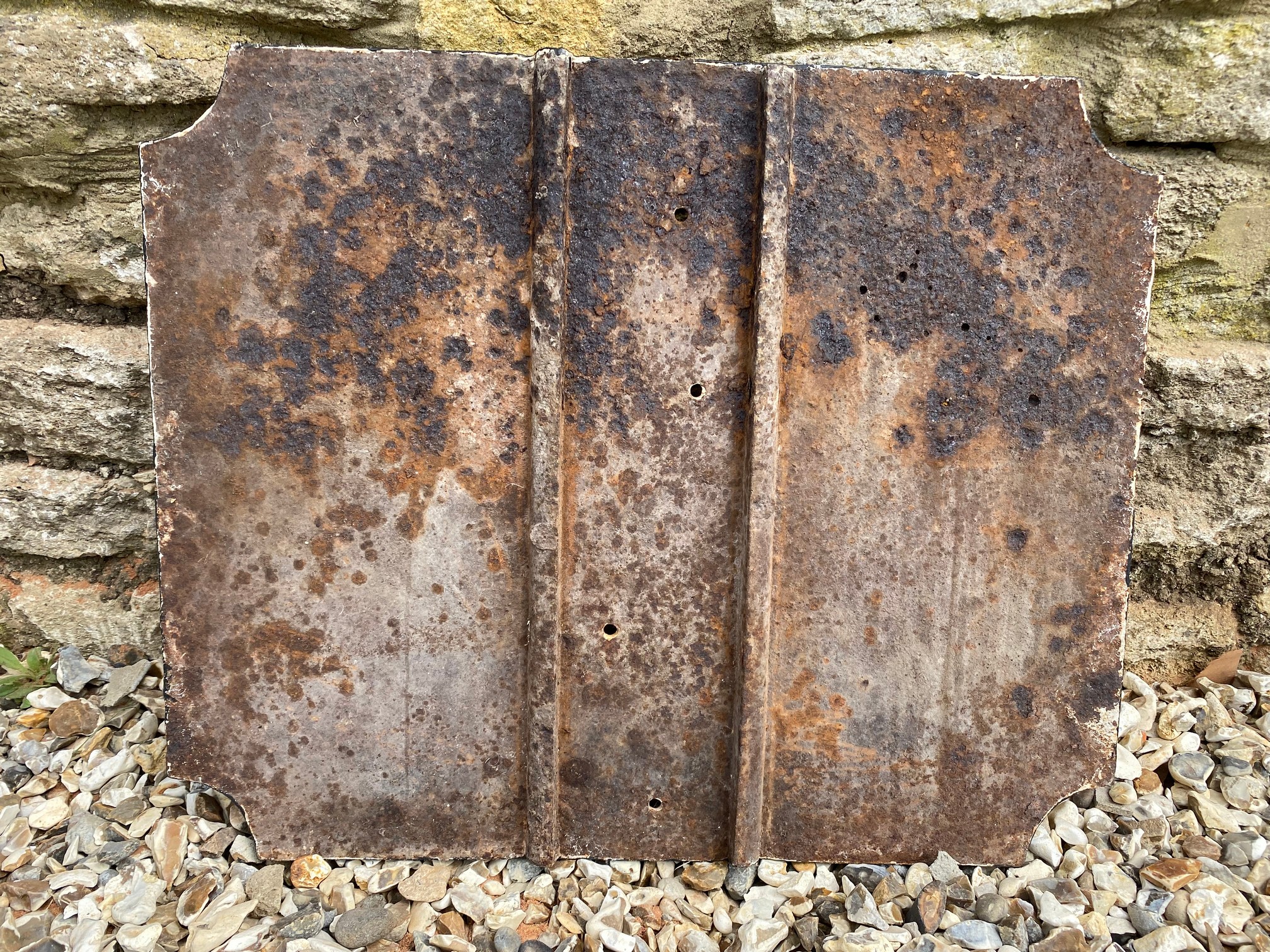 An early cast iron Notice road sign informing that the bridge 'is insufficient to carry a traction - Image 3 of 3