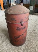 A Royal Daylight Lamp Oil washing drum cabinet.