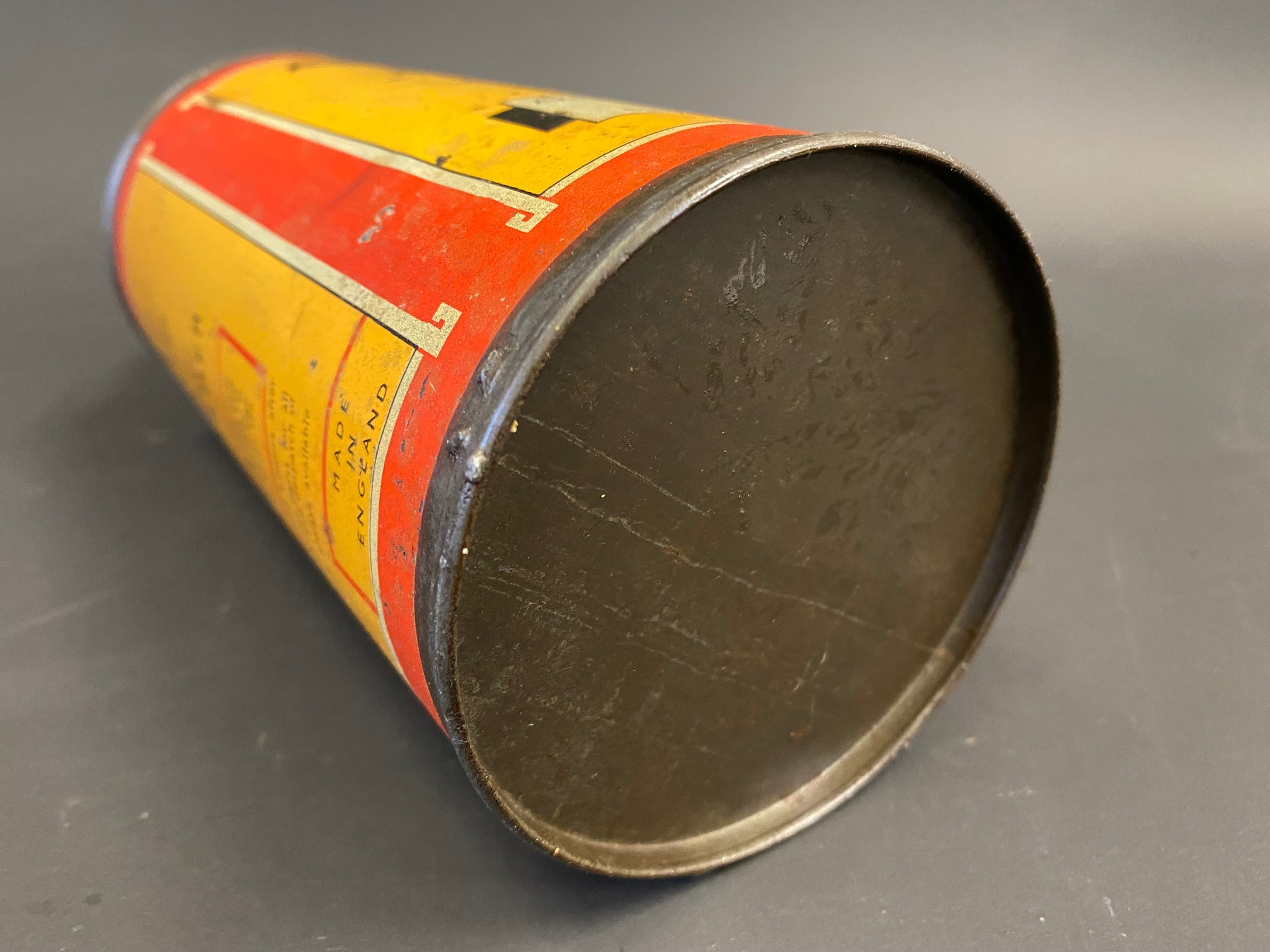 A rare Armstrong Super Hydraulic Shock Absorber Oil cylindrical quart can. - Image 6 of 6
