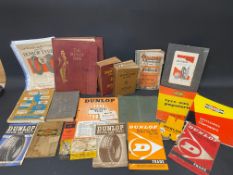 A selection of Dunlop related ephemera including trade catalogues and booklets, travel guides, etc.