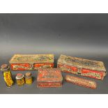 A small collection of Patchquick tins including two Motor Car Equipment No. 2 rectangular tins.