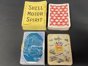 An early pack of Shell playing cards, a pack of Shell and BP playing cards, appears still sealed