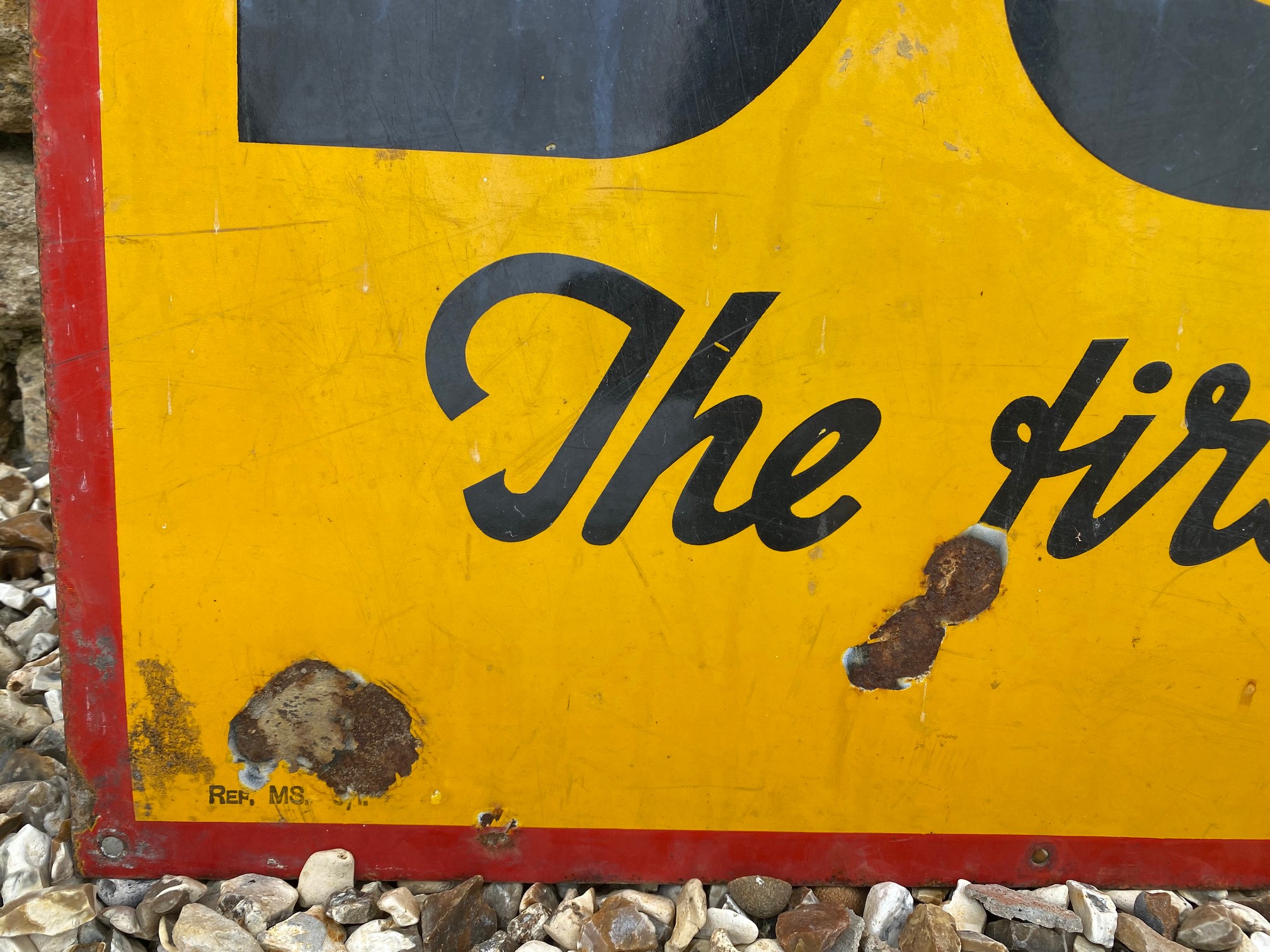 A Dunlop 'The first tyre in the world' rectangular enamel sign by Jordan of Bilston, 48 x 36". - Image 2 of 5