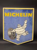A Michelin pictorial aluminium advertising sign, dated 1970, 25 1/2 x 30".