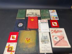 A selection of garage related ephemera plus two Pratts road atlas'.