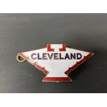 A Cleveland enamel lapel badge by Fattorini & Sons.