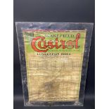 An early Wakefield Castrol Lubrication Index, held behind perspex, 23 1/2 x 31 1/2".