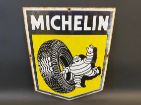 A small Michelin pictorial enamel sign, 12 1/2 x 16 1/2".