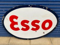A large Esso oval enamel sign, 60 x 40".