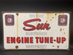 A Sun Elecronic Engine Tune-Up enamel sign, 38 1/2 x 22".