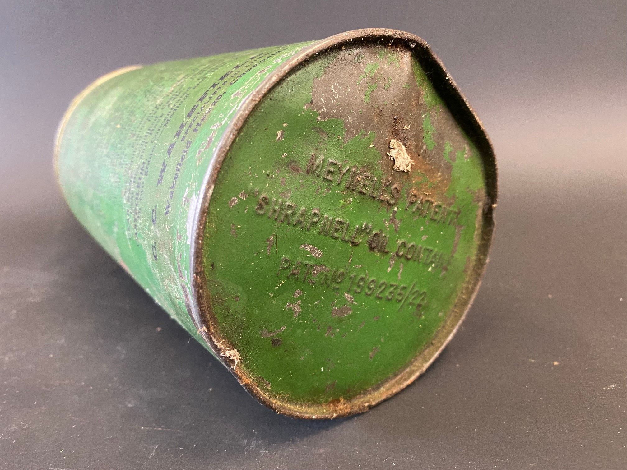 An early Wakefield Castrol Motor Oil conical quart can. - Image 5 of 5