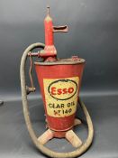 An Esso Gear Oil ST 140 garage forecourt dispenser.
