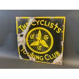 A Cyclists' Touring Club enamel sign, 16 x 16".