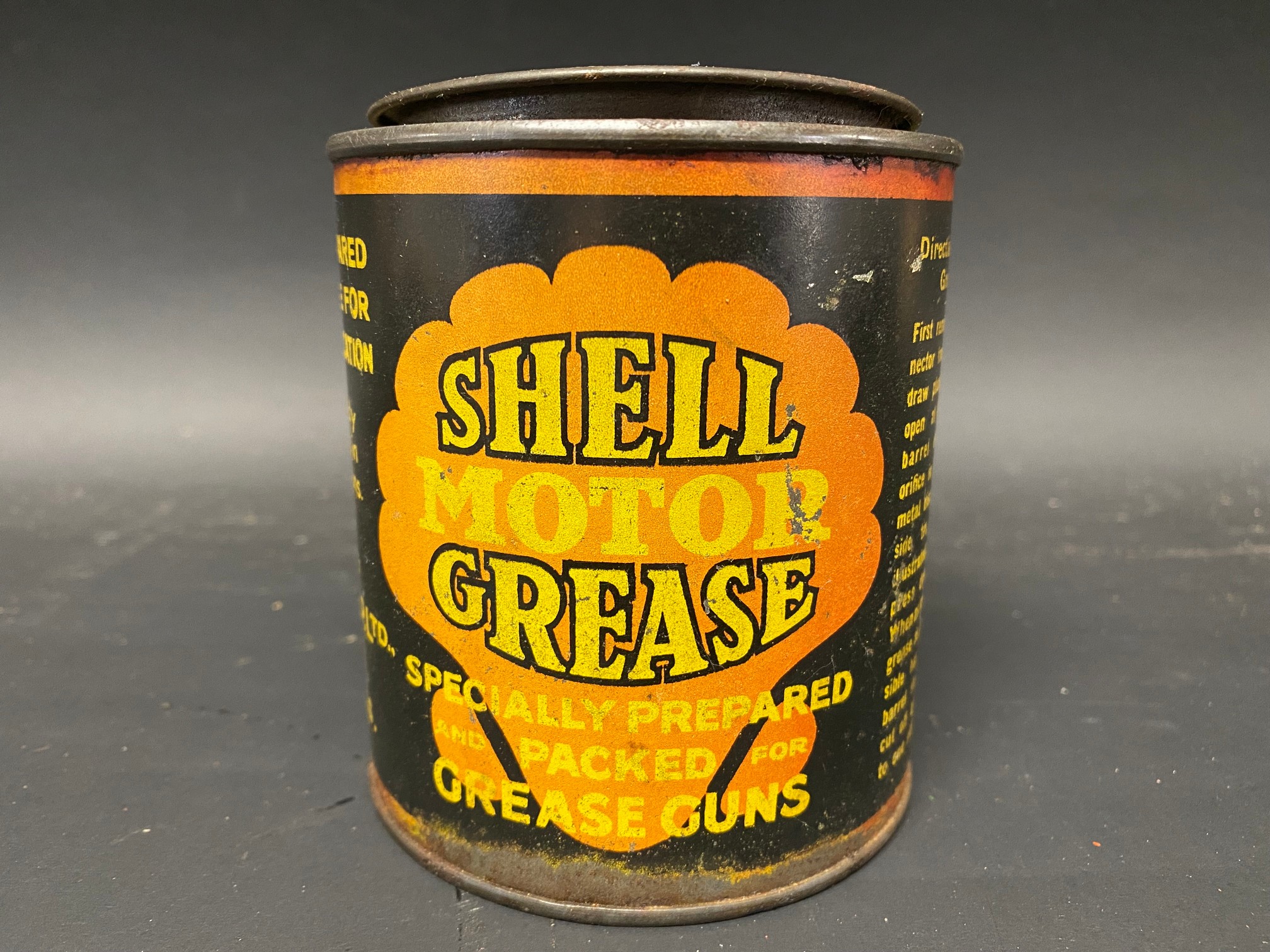 An early Shell Motor Grease 1lb tin.