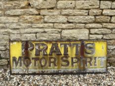 A Pratt's Motor Spirit rectangular enamel sign, 54 x 18".