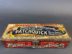 A Patchquick rectangular tin with original contents.