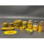 A selection of Romac tins including a Cycle Repair Outfit, jointing cement etc.