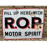 An ROP Motor Spirit rectangular enamel sign, 48 x 36".